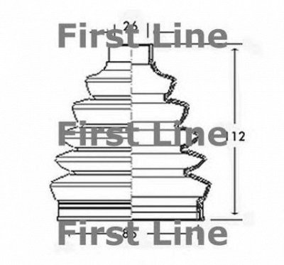 FIRST LINE fcb2350 -  Пыльник, приводной вал